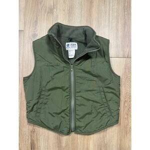 Women’s Vintage Size Small Army Green R&R Uniform Street Style Vest